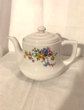 Vintage Mid Century Modern The Enterprise Aluminum Co Floral Tea Pot $30 OBO!