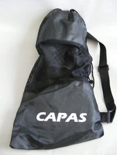 CAPAS Black Gray Snorkel Swim Diving Fins Travel Size Youth Size 9-13