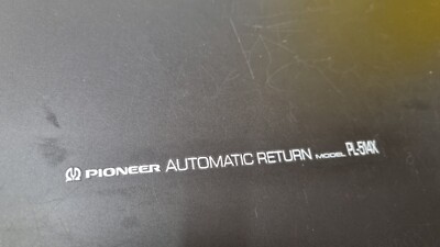 Pioneer PL-514X turntable inscription on the plinth