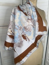 Vintage 1960s/1970s Sally Gee Scarf Hand Rolled Japan 26 Inch Square