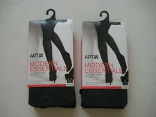 APT.9 MODERN ESSENTIALS CONTROL-TOP TIGHTS CHAR HTHR Retail $14