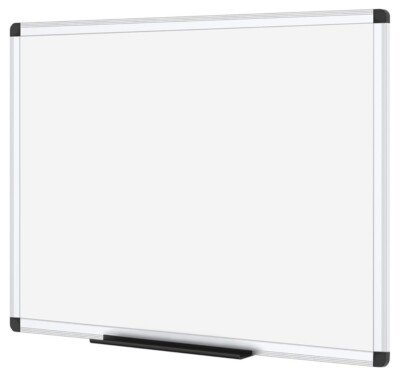 VIZ-PRO Magnetisches Whiteboard Silber Aluminiumrahmen, 