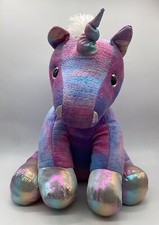 Dan Dee Collector's Choice Unicorn Plush Purple/Pink /Blue 18  Tall Pre-owned