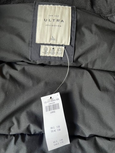 Abercrombie & Fitch Ultra Puffer Jacket Black Rain Coat Parka Workwear Bomber L - Picture 6 of 11