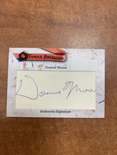 2021 Famous Americans Donnie Moore Cut Signature d.1989 Baseball Player Rare !