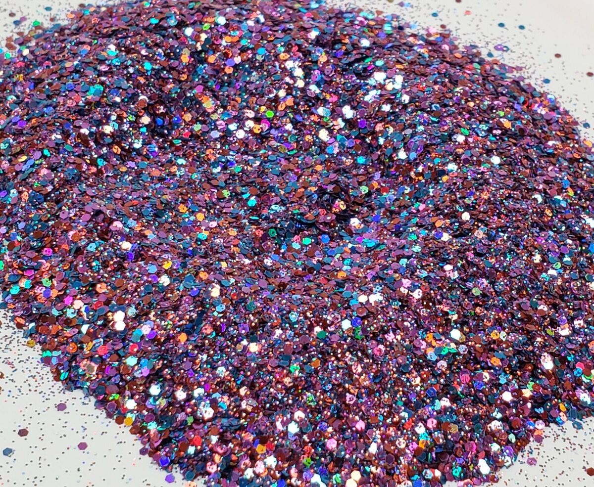 Gold Square Holographic Chunky Glitter for Resin Epoxy Crafts 