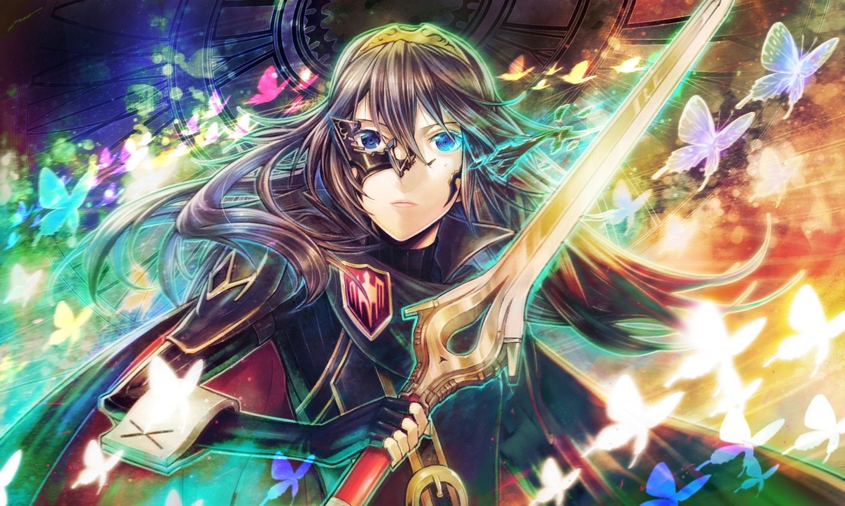 ルキナ プレイマット Anime lucina fire emblem girls blue eyes fantasy girl Playmat Game