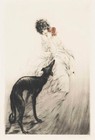 Favorite Scent Louis Icart 1920 Art Deco Elegance with Greyhound Print to Frame