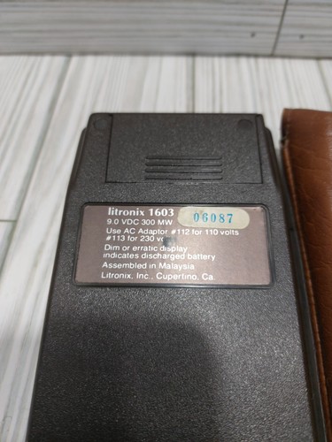 Vintage Litronix 1603 Slide Rule Calculator with Case - Tested & Working - Picture 3 of 4