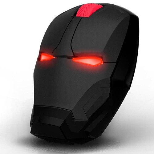 Portable Ergonomic 2.4G Wireless Mouse Mobile Cool Iron-Man Computer Gaming Mice - Picture 5 of 12