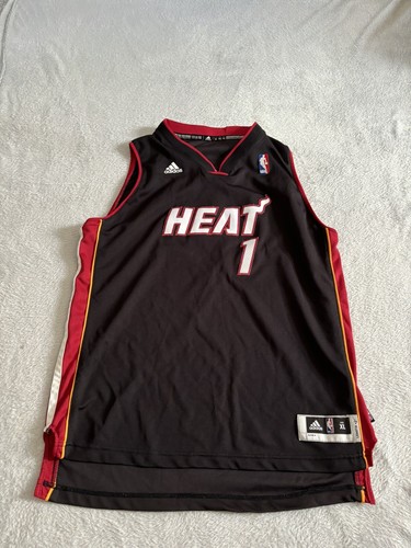 Miami Heat Trikot #1 Bosh Gr. XL Jugend Adidas Small Man Länge +2
