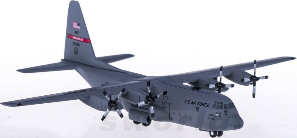 1:200 Hogan USAF Lockheed C-130H Airfreighter Diecast Transport