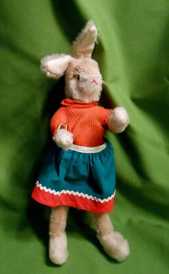 Schuco Easter Bunny Rabbit with Tag, Mohair