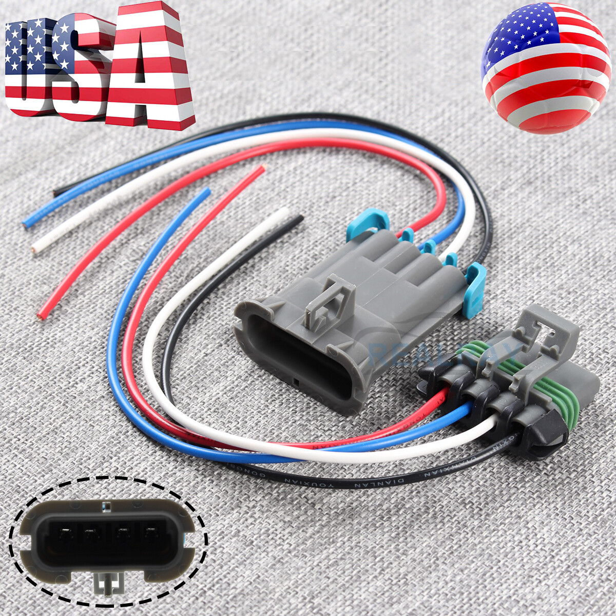 2pcs New Connector Harness Plug Repair Kit For Saltdogg 3017233