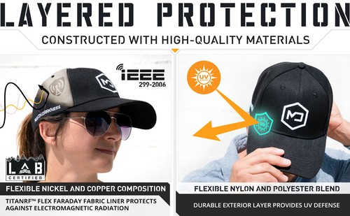Mission Darkness EMF Blackout Hat - Discreet EMF Shielding - Universal Size - Picture 12 of 12