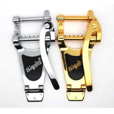 Bigsby Tremolo Bridge System， Chrome and Gold Hardware