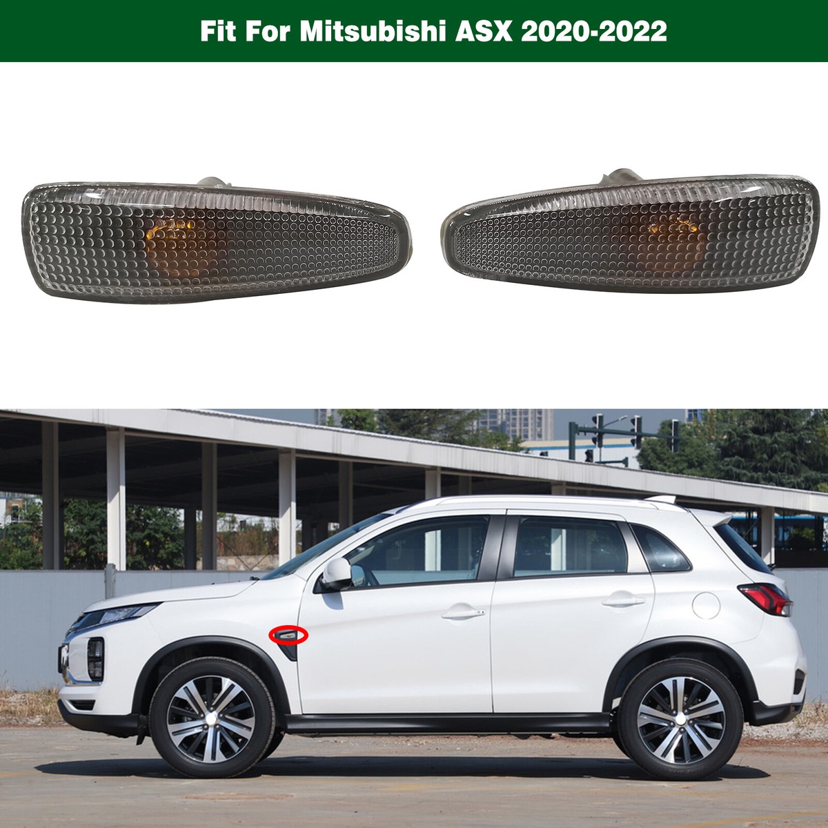 灯 1Pair Fender Side Marker Lights Turn Signal Lamps For