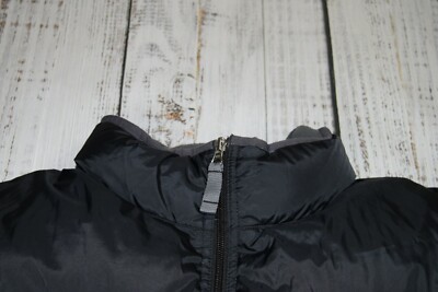 VINTAGE 00's NIKE MENS BLACK DOWN PUFFER JACKET EMBROIDERED