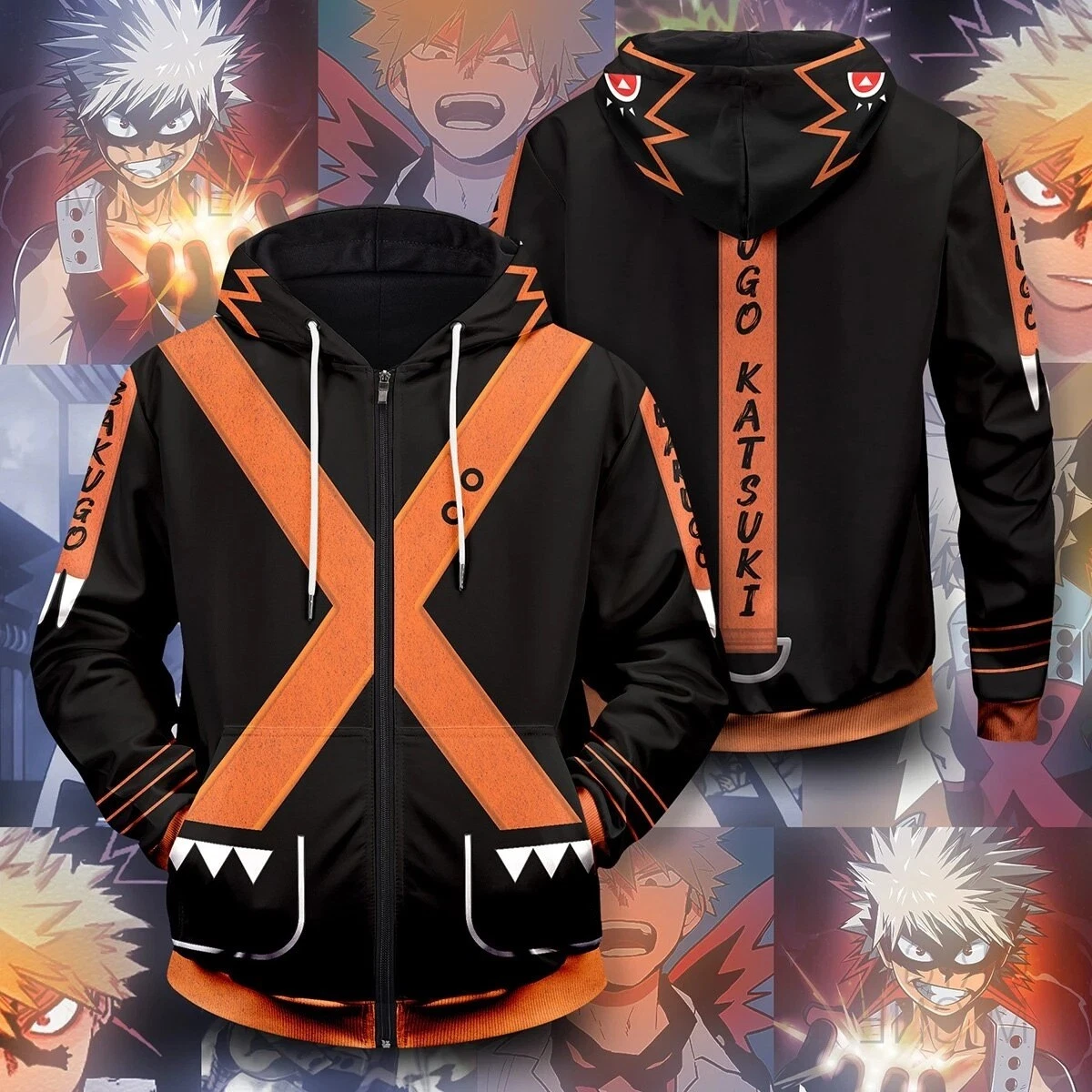 My hero academia bakugou clearance hoodie