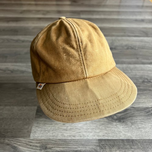 VTG Dickies Canvas Hat Mens Small Distressed Ear Flaps Fleece Lined Made in USA