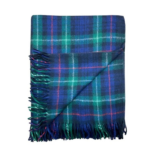 Original Scottish Wool Large Blanket Rug Tweed Tartan Blanket Check Travel Throw - Picture 42 of 70