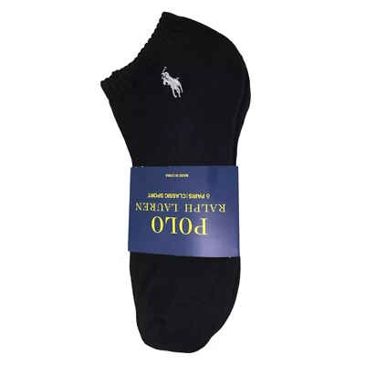 Polo Ralph Lauren Crew Socks Classic Sport Men’s Size 6-12 Pack Of 6