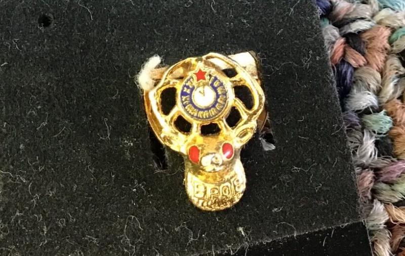 Vintage Miniature BPOE Elks lapel pin, Benevolent and Protective Order of Elks