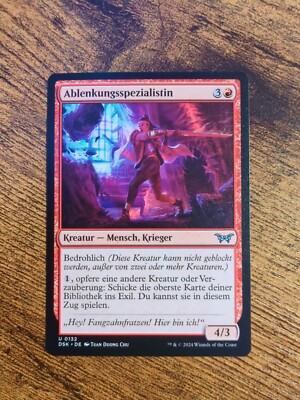 MAGIC THE GATHERING DUSKMOURN Ablenkungsspezialistin U DSK0132 Foil NM MTG 