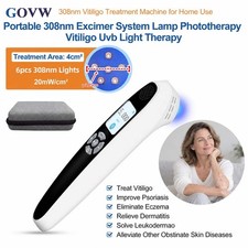 308nm UVB Phototherapy Lamp 6 Diodes 20mW/cm2 LCD Targeted Skin Care At Home Use