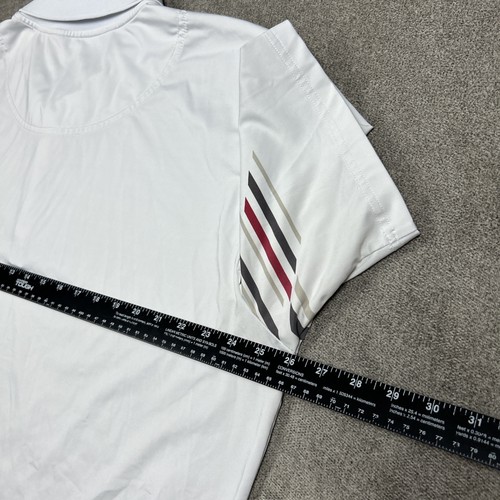 Camisa Polo Cadillac V Racing Para Hombre 2XL Blanca Abstracta Rendimiento Golf Elastizada - Imagen 7 de 10