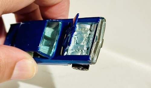 Vintage Hot wheels REDLINE 1968 Blue Custom Cougar - Picture 7 of 8