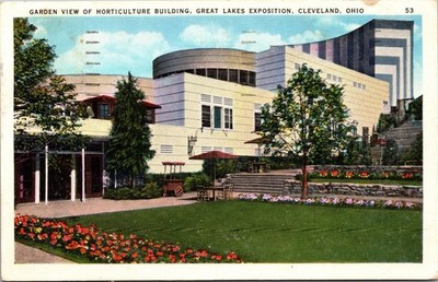 Garden View Horticulture Building Great Lakes Exposition Cleveland Ohio Postcard