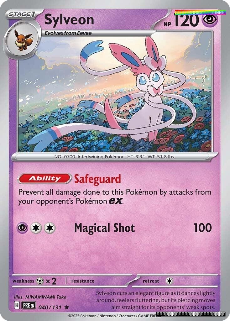 Reverse Holofoil - Sylveon - 040/131 - SV: Prismatic Evolutions - NM