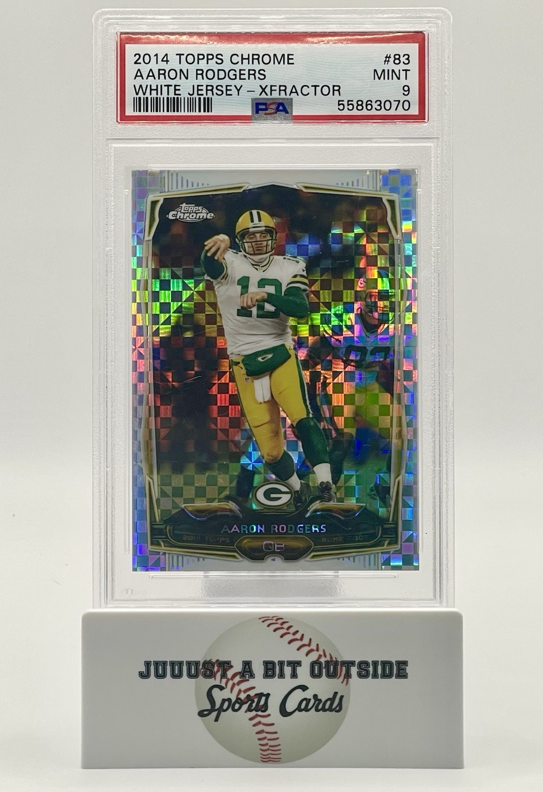 2014 Topps Chrome XFractor Aaron Rodgers #83 (PSA 9)