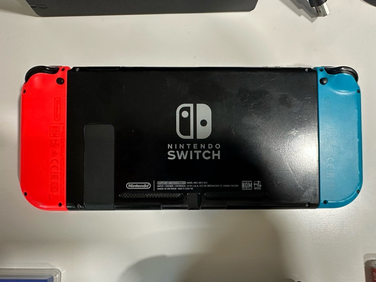 Nintendo Switch With Games Docks Controllers Micro SD 128GB | eBay