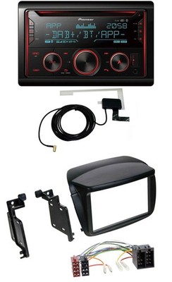 Pioneer 2DIN MP3 DAB USB CD Bluetooth Autoradio für Fiat Doblo ab 10 Opel Combo
