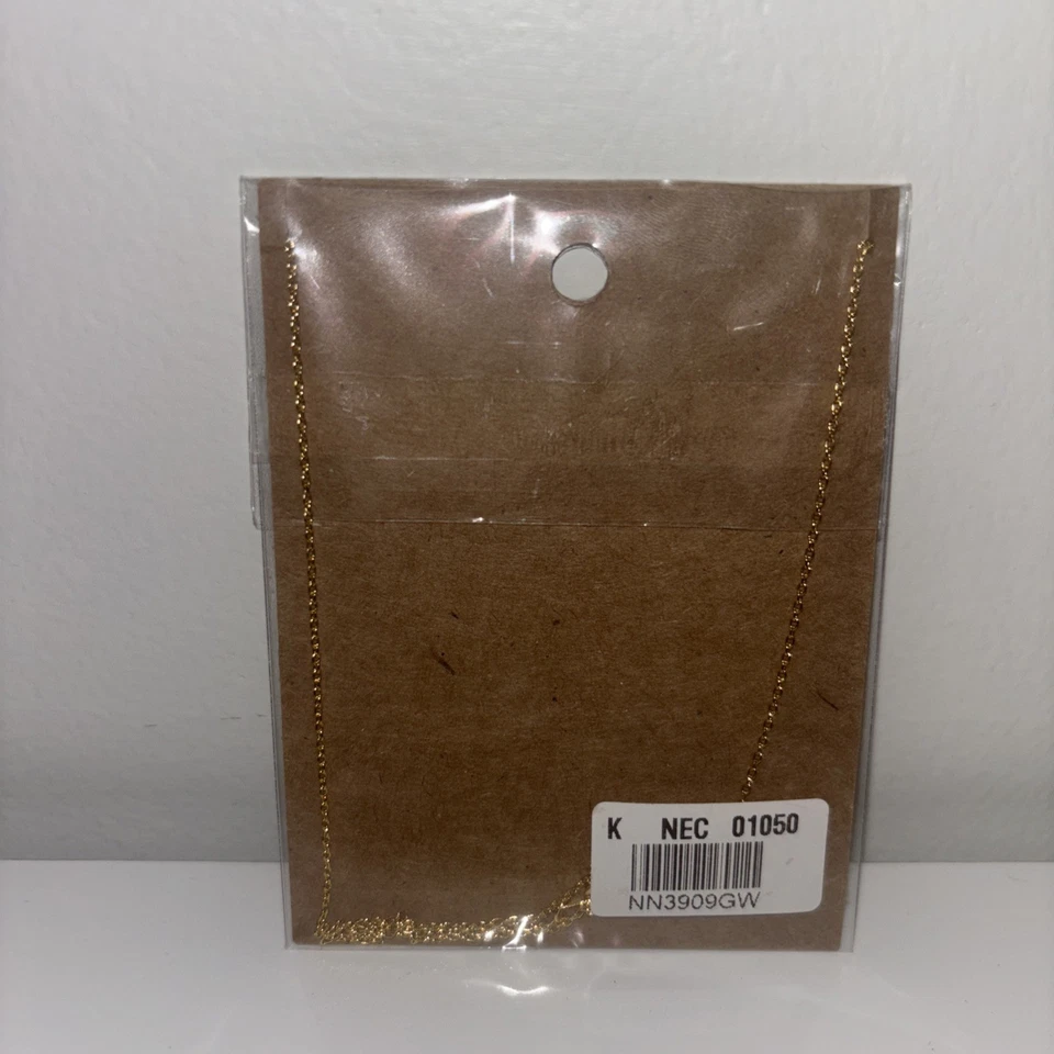 18 克拉金浸项链波浪海滩自然礼物礼物精美礼物全新带标签 — 第 2/4 张图片