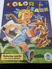 VTG Coloring Book By Merrill Publishing Color And Learn The Coloring Words