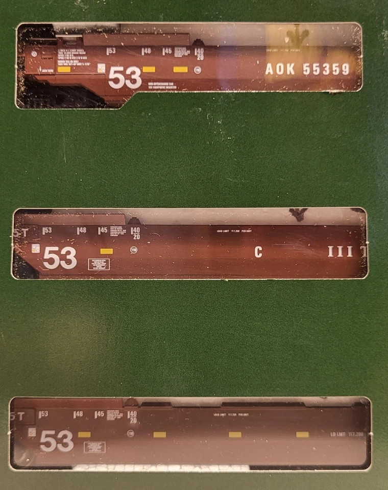 Kato HO Gunderson MAXI-IV AOK #55359 Juego de 3 unidades doble pila 30-9044 C-9 Foto 3 de 4