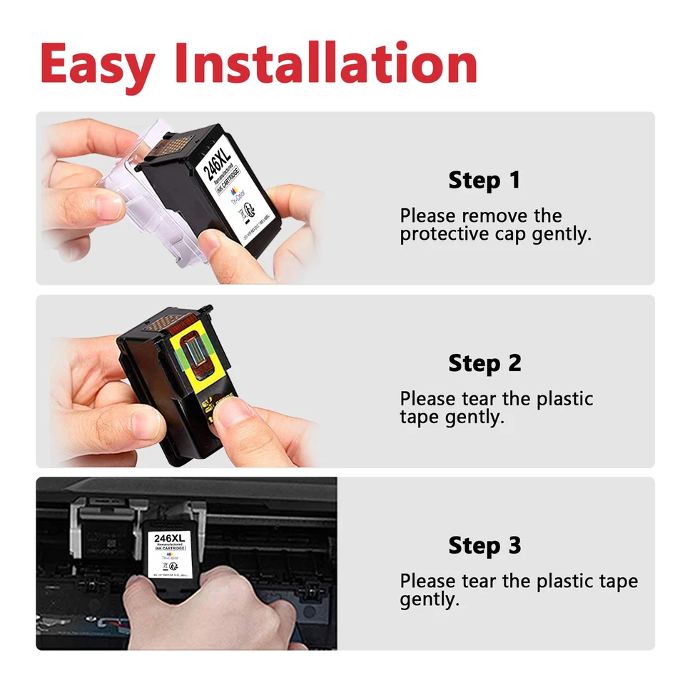 Картридж чернильный черный цвет PG-245XL CL246XL для PIXMA MG2920 MG2522 MG2550 MX490 - Изображение 4 из 4