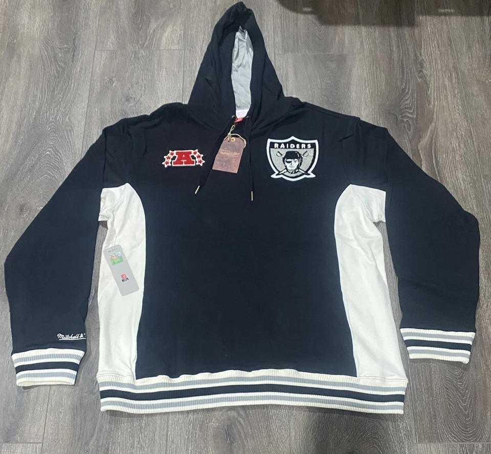 Толстовка с капюшоном мужская Mitchell & Ness NFL Las Vegas Raiders Legacy размер большой новая - Изображение 2 из 3