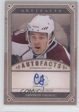 2013-14 Upper Deck Artifacts Autofacts Cameron Gaunce #A-CG Auto 0c2