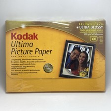 Kodak Ultima Picture Paper Ultra Glossy 60 Sheets 5 x 7 in. - SEALED