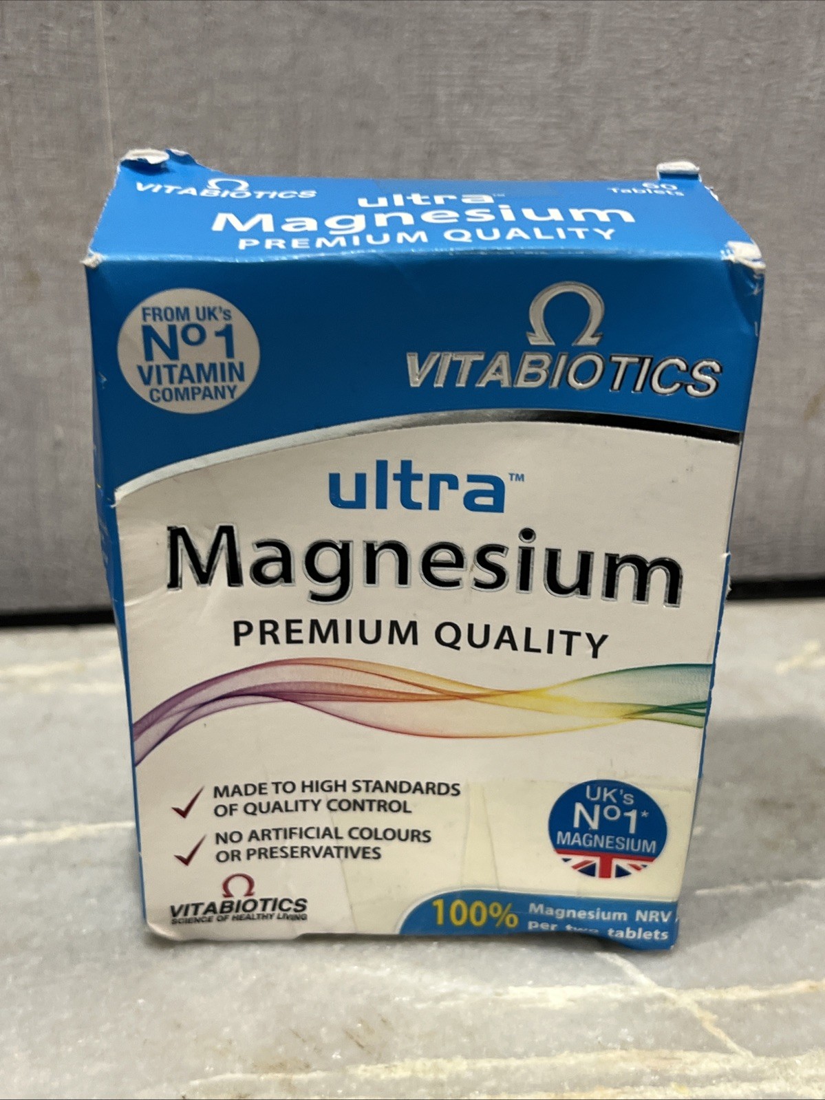 Vitabiotics Ultra Magnesium 375mg Premium Quality - 60 Tablets 11/2028