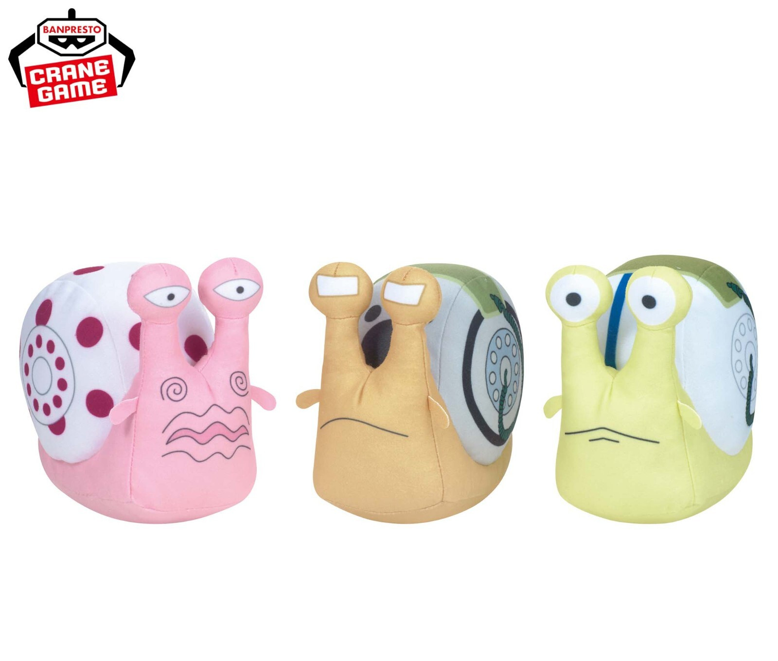 Juego de 3 One Piece Den Mushi Peluche Sanji Kuma Navy 2024 Muñeca Limitada J...