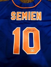 MARCUS SEMIEN MLB NEW YORK METS SIGNED AUTOGRAPHED JERSEY, XL, BAS COA