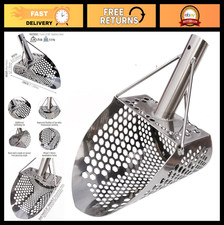 Metal Detector Sand Scoop Shovel - Stainless Steel Treasure Hunting Tool, Hexahe