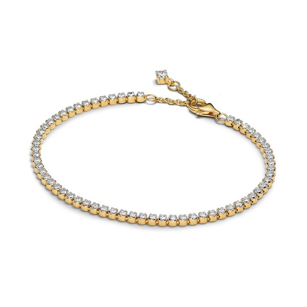 Pandora Tennisarmband Funkelnde Zirkonia 14K Vergoldet 563927C01-20 Cm-image