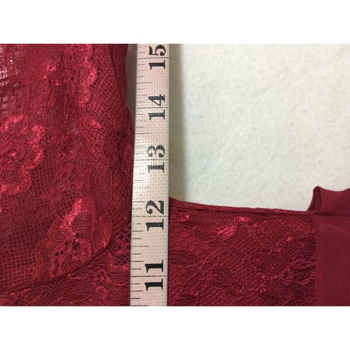 GIRL'S PARTY DRESS SZ 6-7 Y red long sleeve lace wedding guest formal NEW B152 - Picture 4 of 6