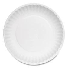 AJM Packaging Corporation Paper Plates, 6" dia, White, 1,000/Carton AJM PP6AJKWH